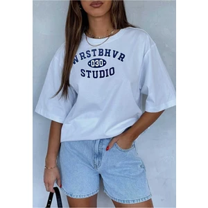 Oversize Unisex Bisiklet Yaka Sweatshırt