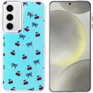 Galaxy S24 Fe Kılıf Airbag Tasarımlı Sah Hadra Kapak - Kiraz