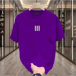 Maloçbey 3 Çizgi Baskılı Oversize Unisex Basic O Yaka T-Shirt