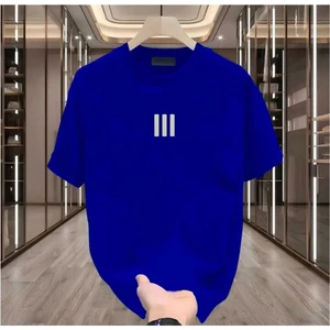 Maloçbey 3 Çizgi Baskılı Oversize Unisex Basic O Yaka T-Shirt