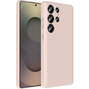 Galaxy S25 Ultra Kılıf Kamera Korumalı Kartlık Hazneli Sah Vitra Kapak - Pembe