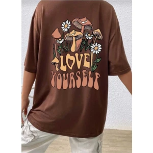 Malkoçbey Love Yourself Baskılı T-Shirt