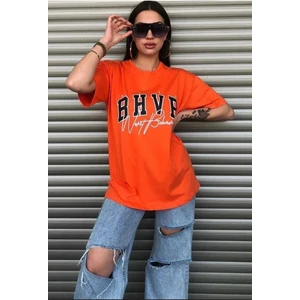 Malkoçbey Never Baskılı Oversize Unisex Bisiklet Yaka Sweatşhirt