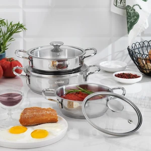 Steel Storm Çelik Sahan Seti 6 Parça-Inox