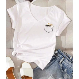 Malkoçbey Mavi Sırt Kelebek  Baskılı Oversize Unisex Basic T-Shirt