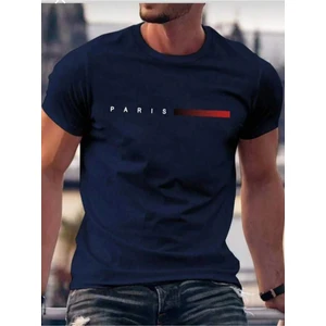 Malkoçbey Kısa Çizgi Paris Baskılı Oversize Unisex Basic T-Shirt