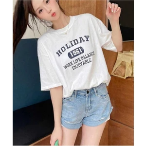 Malkoçbey  The Pover Baskılı Oversize Unisex Basic T-Shirt