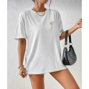 Malkoçbey Cep Detay Baskılı Oversize Unisex Basic T-Shirt