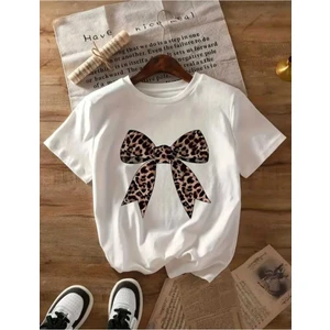 Malkoçbey Panter Kurdela Baskılı Oversize Unisex Basic T-Shirt