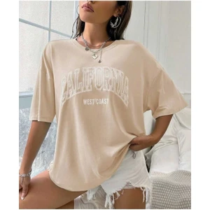 Malkoçbey  The Pover Baskılı Oversize Unisex Basic T-Shirt