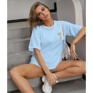 Malkoçbey Cep Detay Baskılı Oversize Unisex Basic T-Shirt