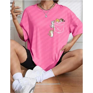 Kozia Outdoors Malkoçbey Cep Detay Baskılı Oversize Unisex Basic T-Shirt