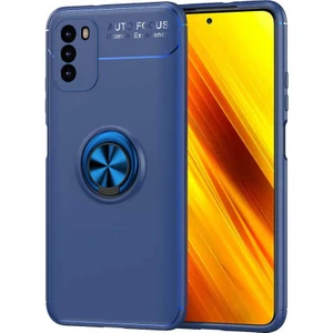 Xiaomi Poco M3 Kılıf Kflg Ravel Silikon Kapak-Mavi