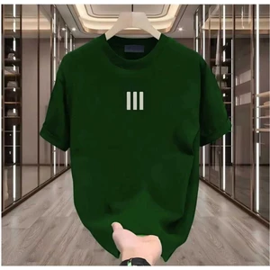 Maloçbey 3 Çizgi Baskılı Oversize Unisex Basic O Yaka T-Shirt