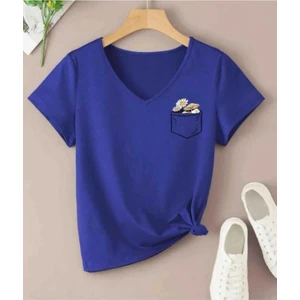 Malkoçbey Cep Detay Baskılı Oversize Unisex Basic T-Shirt