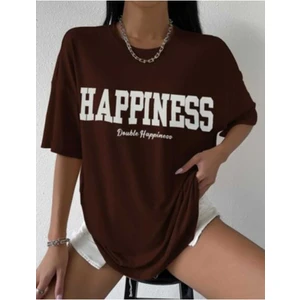 Malkoçbey Los Angeles Baskılı Oversize Unisex Basic T-Shirt