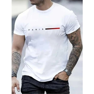 Malkoçbey Kısa Çizgi Paris Baskılı Oversize Unisex Basic T-Shirt
