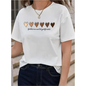 Malkoçbey 6 Kalp Baskılı T-Shirt