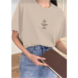 Malkoçbey Kalp Baskılı Oversize Unisex Basic T-Shirt
