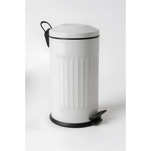 Vintage Çöp Kovası Çizgili Gri 16 Lt