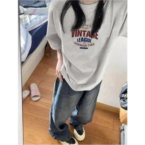 Malkoçbey Vıntagge Baskılı Oversize Unisex Basic T-Shirt