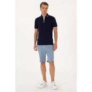 U.S. Polo Assn. Erkek Mavi Örme Şort 50298082-VR036