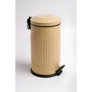 Vintage Çöp Kovası Çizgili Cappucino 16 Lt