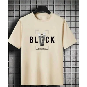 Malkoçbey Black Baskılı Oversize Unisex Basic O Yaka T-Shirt