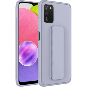Galaxy A03S Kılıf Kflg Qstand Kapak-Gri