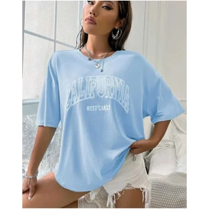 Malkoçbey Los Angeles Baskılı Oversize Unisex Basic T-Shirt