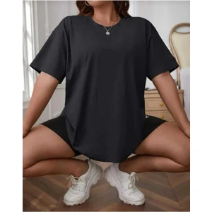 Malkoçbey  Happınnes Baskılı Oversize Unisex Basic T-Shirt