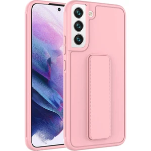 Galaxy S22 Plus Kılıf Kflg Qstand Kapak-Pembe