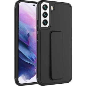 Galaxy S22 Plus Kılıf Kflg Qstand Kapak-Siyah