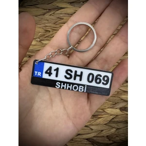 SH Hobi Kişiye Özel Isimli Araba Plakalı Anahtarlık - Hediyelik Kişiye Özel Tasarım