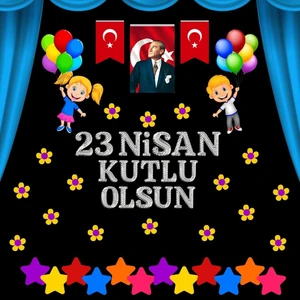23 Nisan Kutlu Olsun Pano Süsü 02
