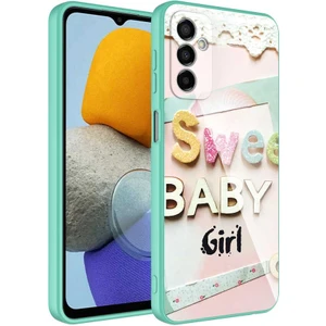 Galaxy M23 Kılıf Kamera Korumalı Desenli Sert Silikon Epoksi Kapak-No5