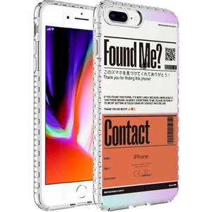 Apple iPhone 7 Plus Uyumlu Airbag Kenarlı Renkli Desenli Silikon Elegans Kapak-No6