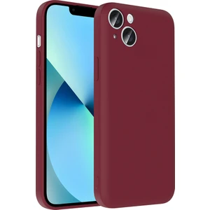 iPhone 14 Kılıf Kamera Korumalı Kartlık Hazneli Kflg Vitra Kapak - Mürdüm