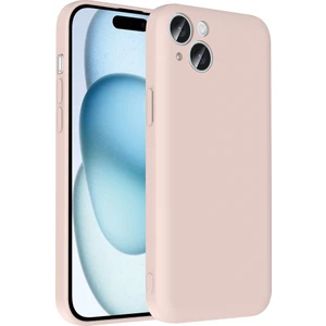 iPhone 15 Kılıf Kamera Korumalı Kartlık Hazneli Kflg Vitra Kapak - Pembe