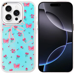 iPhone 16 Pro Max Kılıf Airbag Tasarımlı Kflg Hadra Kapak - Kelebek