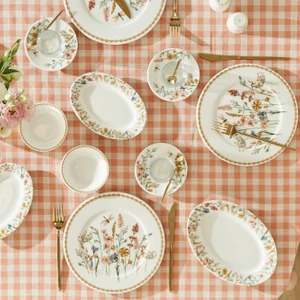 Flores Porselen 26 Parça 6 Kişilik Kahvaltı Takımı