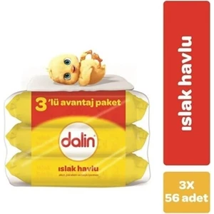 Islak Havlu 3 Lu Paket 3 x 56 Adet