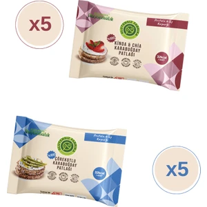 Glutensiz Fabrika Karabuğday Patlağı Karma (10 Paket) (Glütensiz & Vegan)