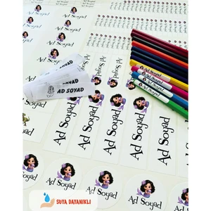 Okul Etiketi Sticker Kıyafet Etiketi