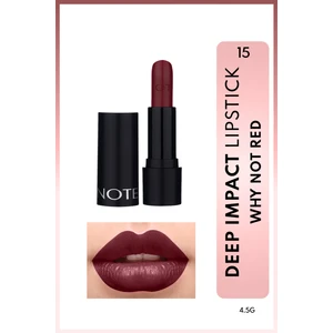 Deep Impact Lipstick 15 Why Not Red Kremsi Dokulu Yarı Parlak Ruj - Kırmızı