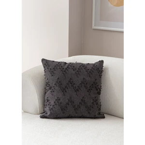 Ritim Desenli Punch Işlemeli Keten Kırlent Kılıfı 43X43CM, Dekoratif Kırlent Kılıfı