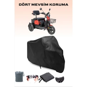 Siyah Apec Apm2 3tekerlekli Motor Brandası Koruma Örtüsü