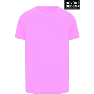 Süperlife Erkek Büyük Beden V Yaka Tshırt SPRBTS09