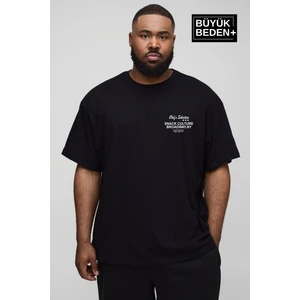 Süperlife Erkek Büyük Beden Chef's Selection Baskılı Bisiklet Yaka Tshırt SPR25BTS908