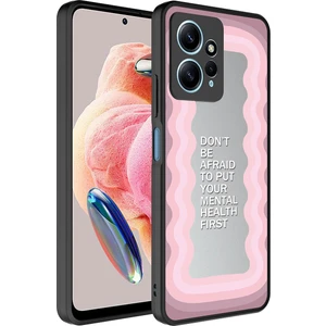 Xiaomi Redmi Note 12 4g Kılıf Aynalı Desenli Kamera Korumalı Parlak Arth Mirror Kapak-Ayna